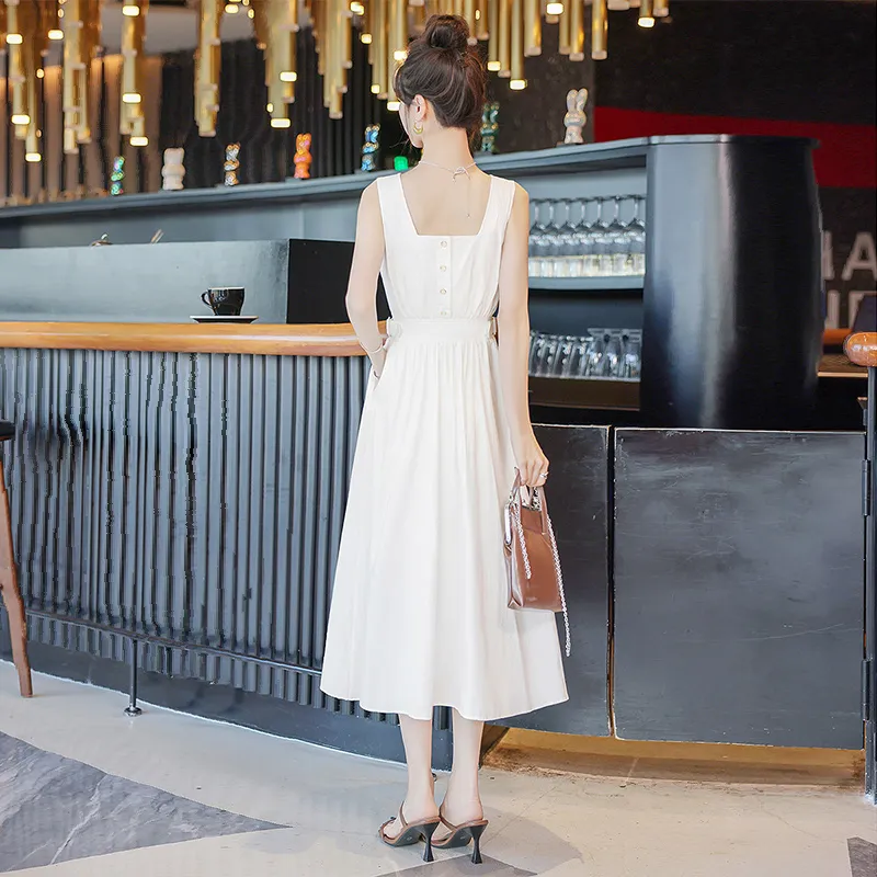 Cypress House Sleeveless Dress Women's White-1