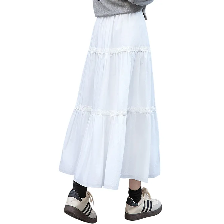 Cypress House Casual Long Skirt Women's White-1