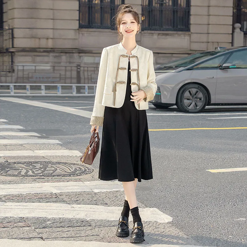 Cypress House Cropped Coat Women's Pearl White-3