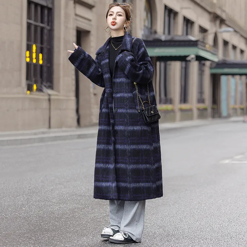 Cypress House Coat Women's Purple Plaid-1