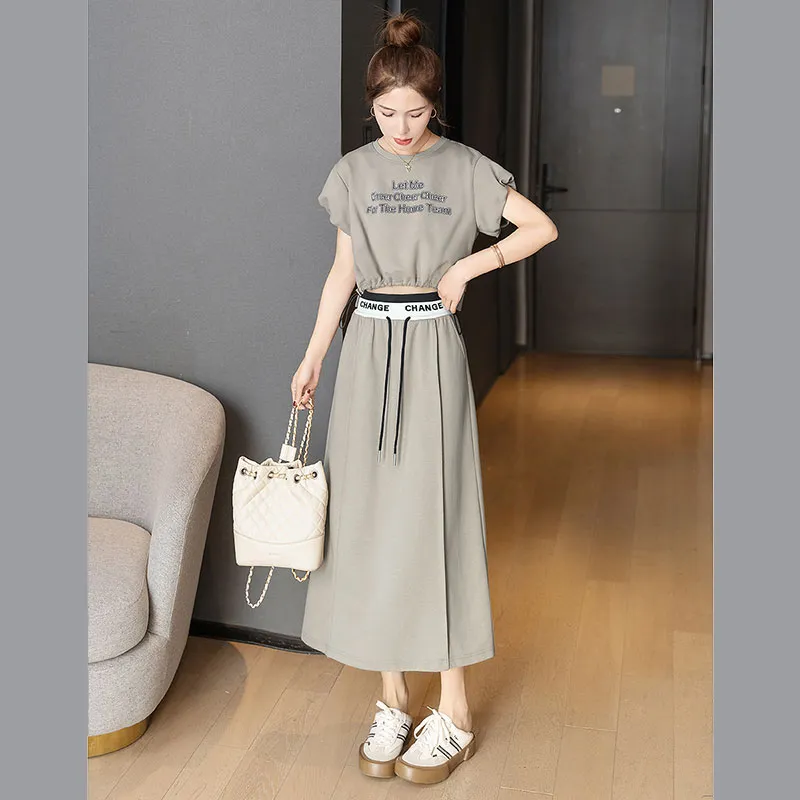 Cypress House Skirt Set Women's Gray Coffee-3