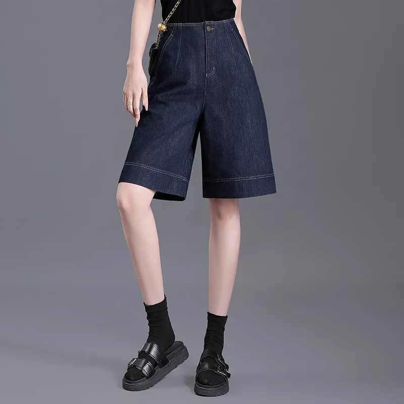 Cypress House Denim Shorts Women's Dark Blue-5