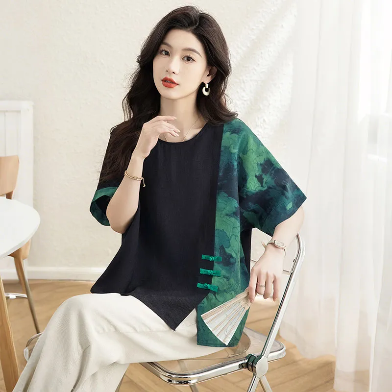 Cypress House Shirt Women's Black & Green Stripe-6