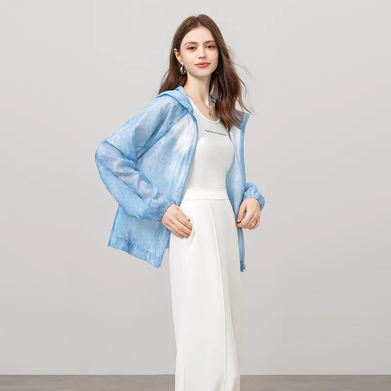 TOUCH Cropped Coat Women's Blue-5