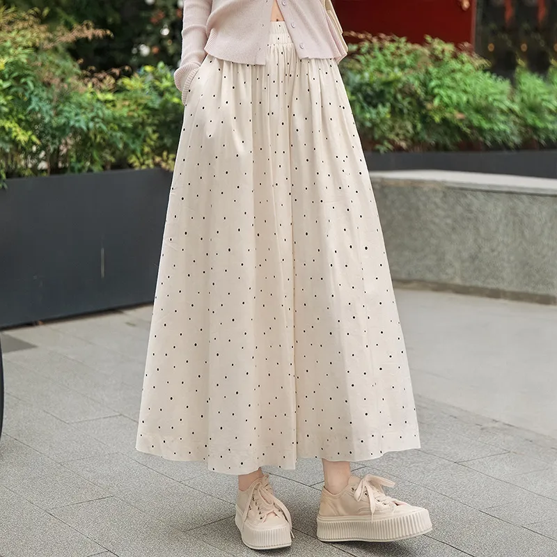 Cypress House Casual Long Skirt Women's Beige-6