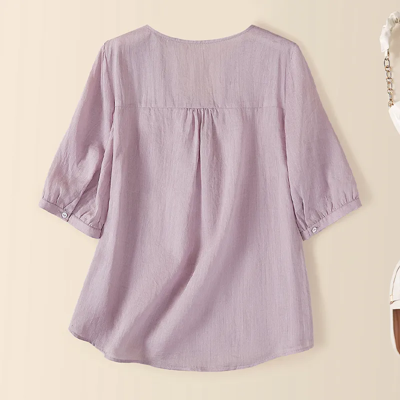 TOUCH Shirt Women's Pink Purple-3