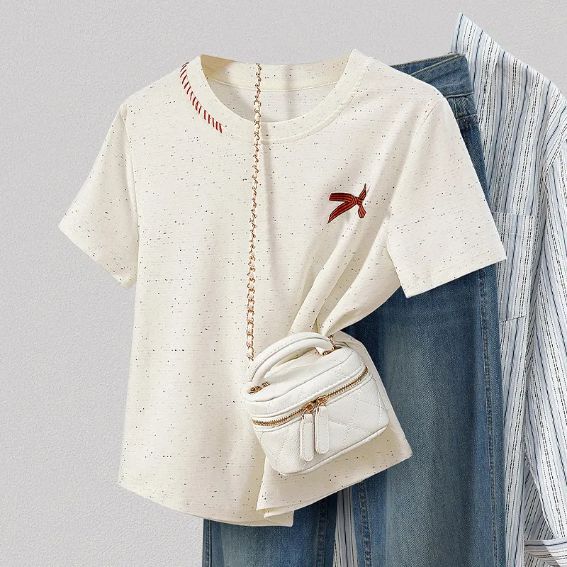TOUCH T Shirts Women's Greige-2