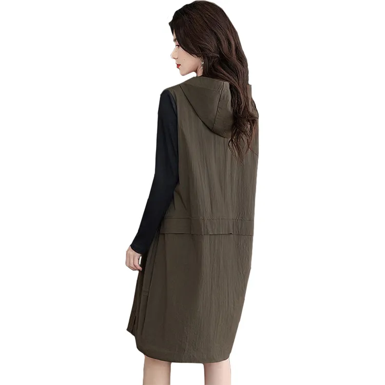 Cypress House Long Sleeved Dress Women's Army Green-1