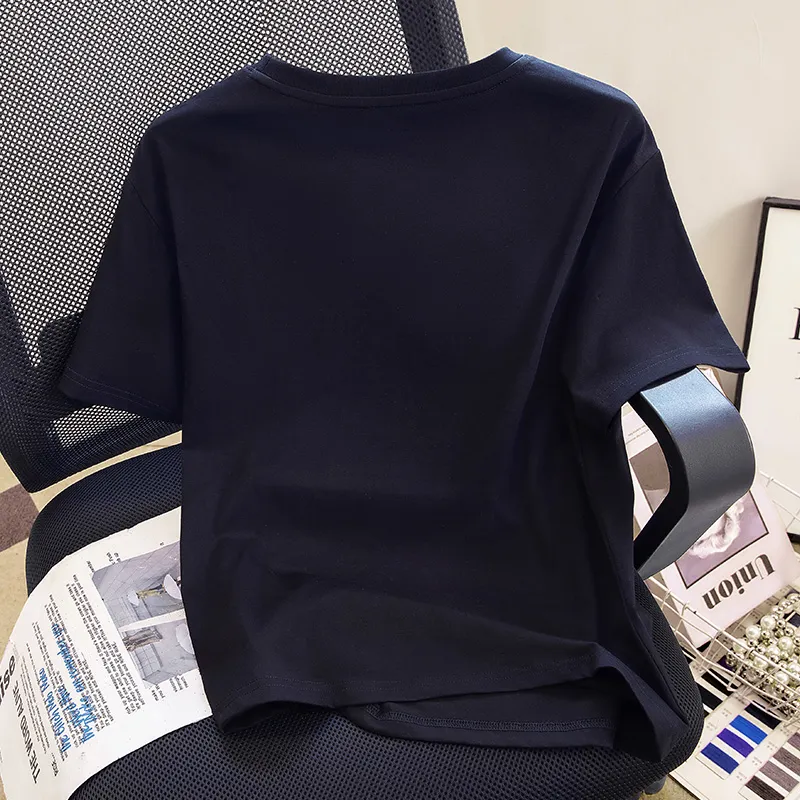 Cypress House Drop Shoulder Sleeve T Shirt Women's Black-2