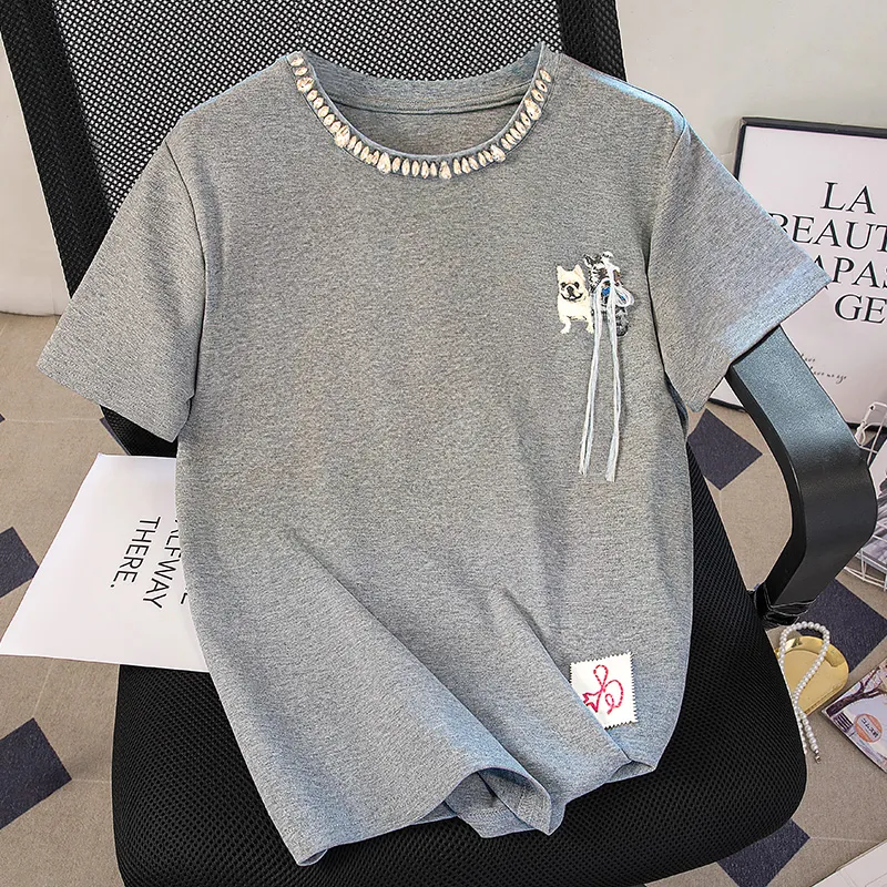 Cypress House T Shirts Women's Light Gray-2