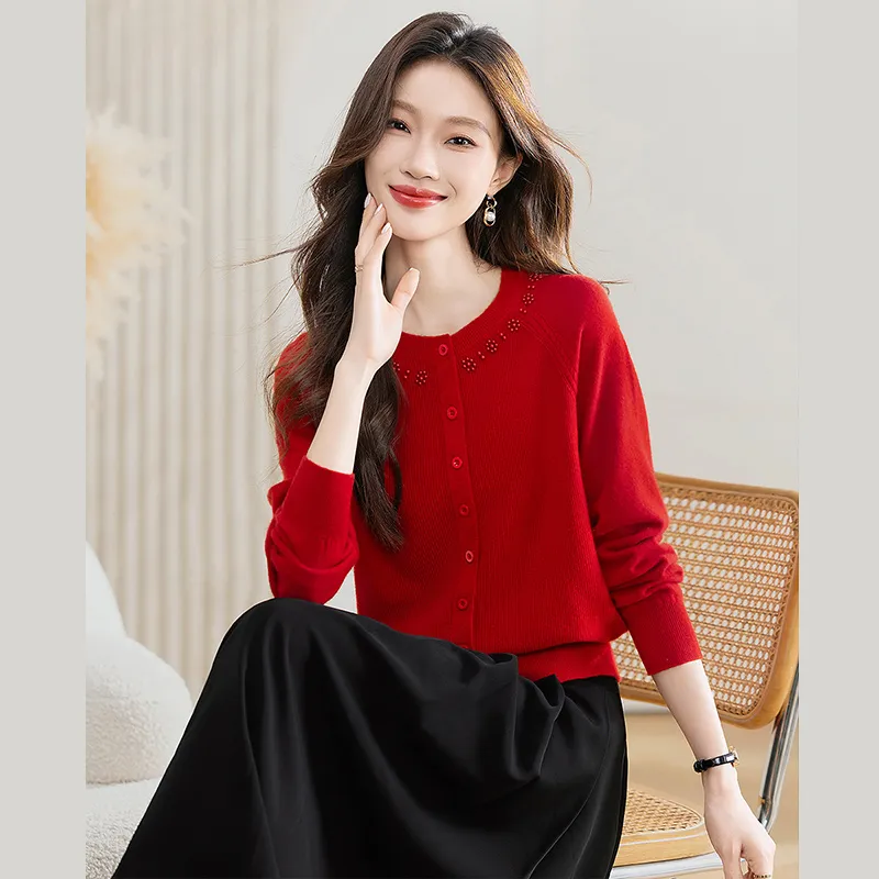 Cypress House Knitwear Women's Red-1
