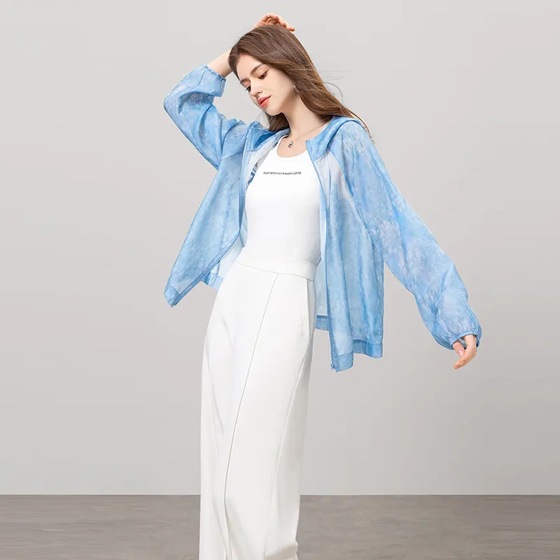 TOUCH Cropped Coat Women's Blue-1