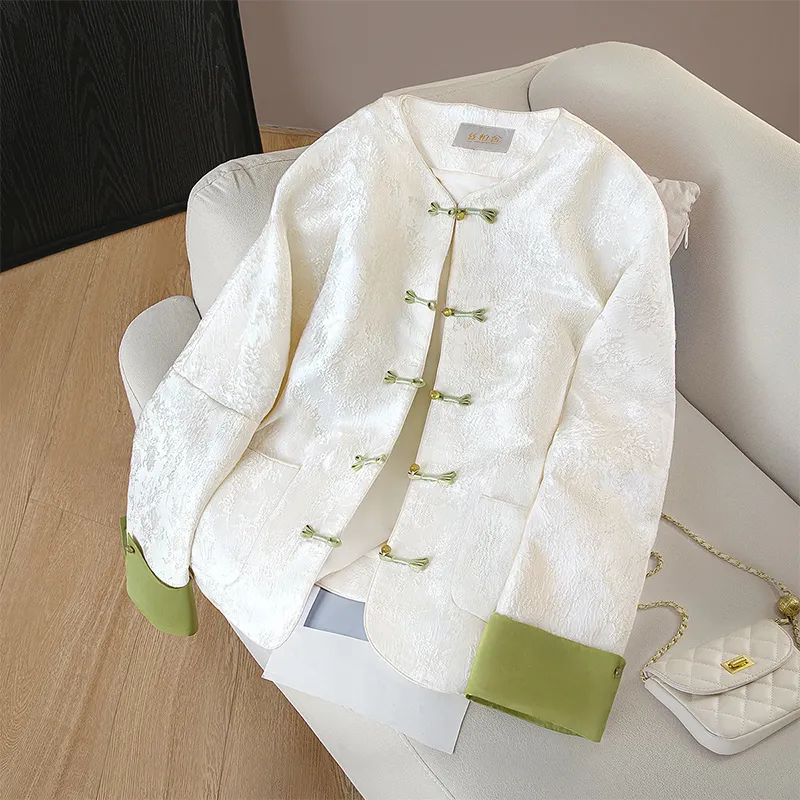 Cypress House Cropped Coat Women's Pearl White-2