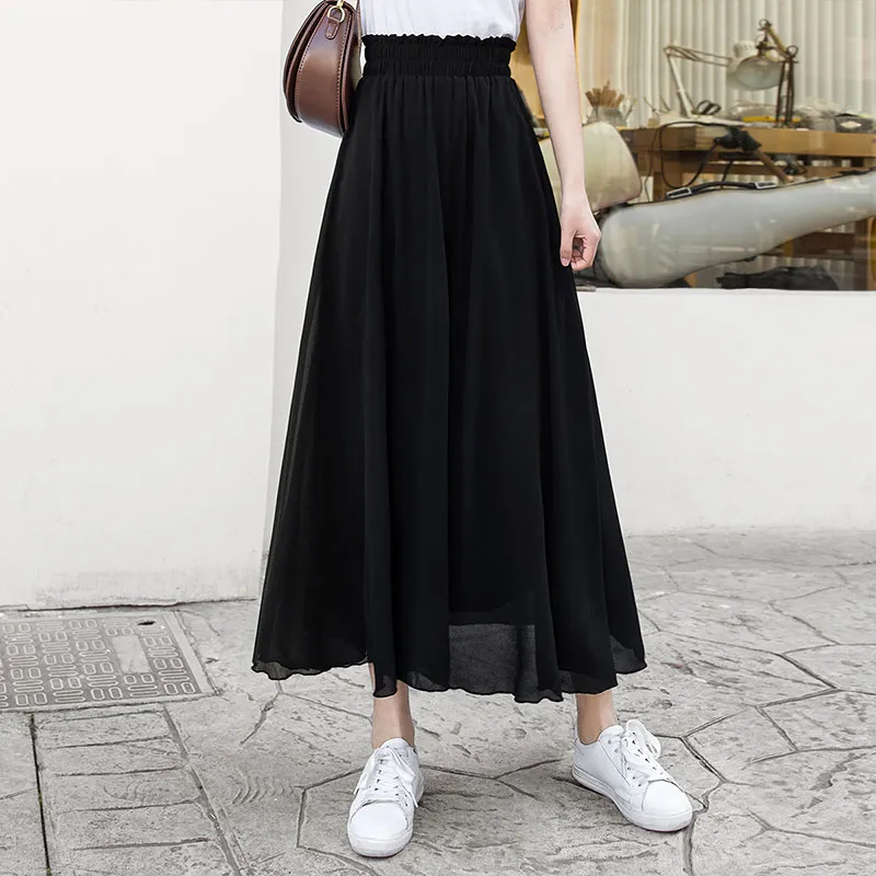 Cypress House Casual Long Skirts Women's Black-4