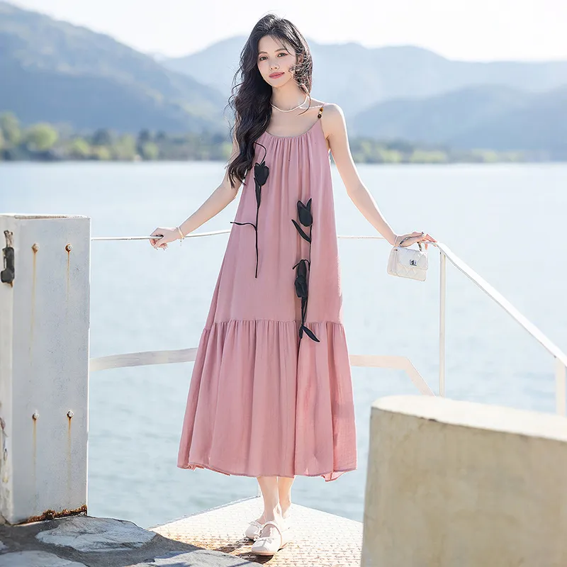 Cypress House Slip Dress Women's Pink-5