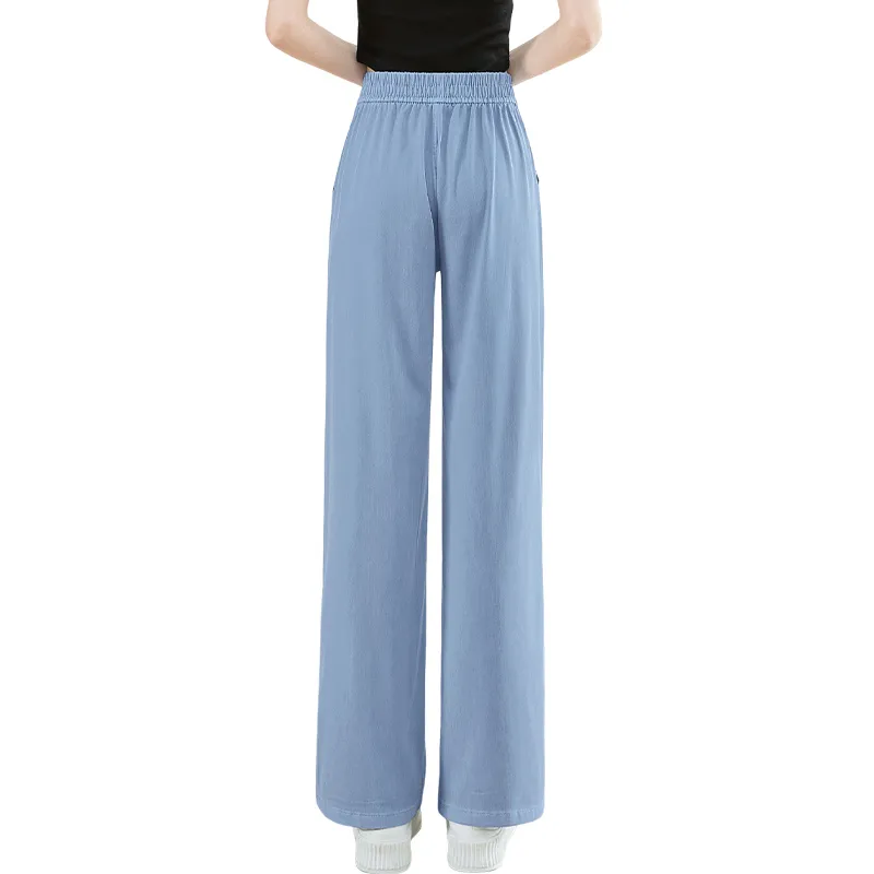 TOUCH Casual Pants Women's Denim Blue-1