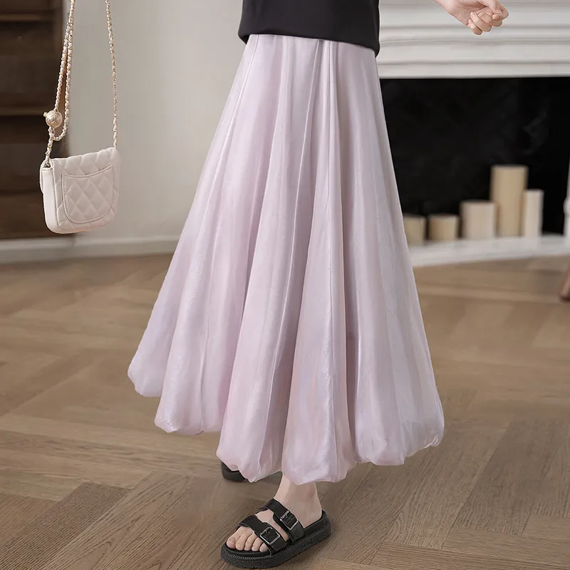 Cypress House Casual Long Skirt Women's Light Purple-2