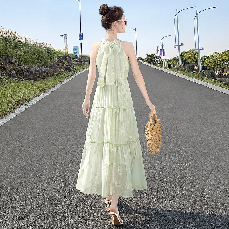 Cypress House Sleeveless Dress Women's Light Green-2