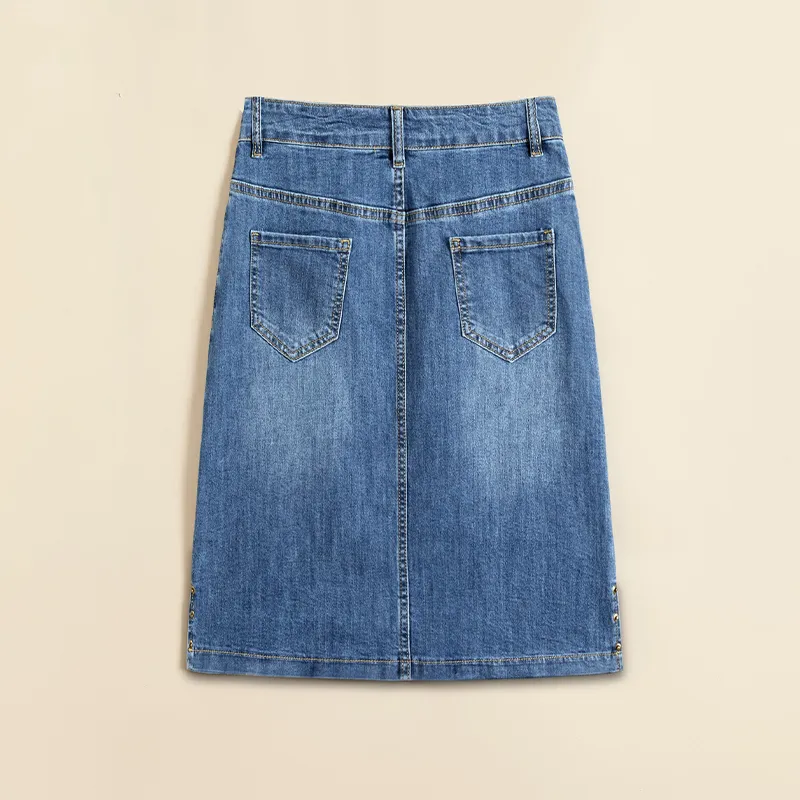 TOUCH Denim Short Skirts Women's Light Blue-3