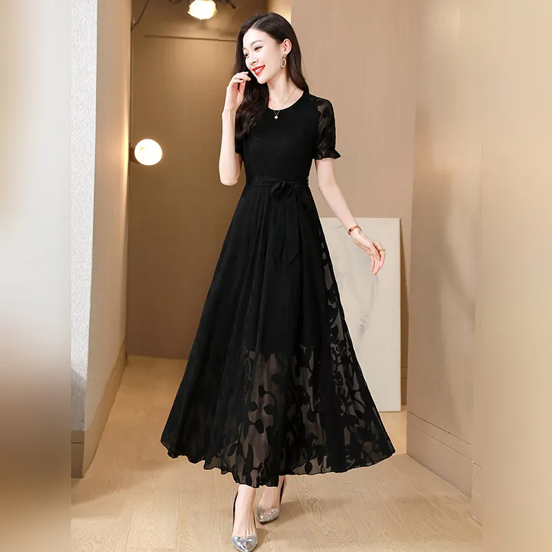 Cypress House Short Sleeved Dress Women's Black-4