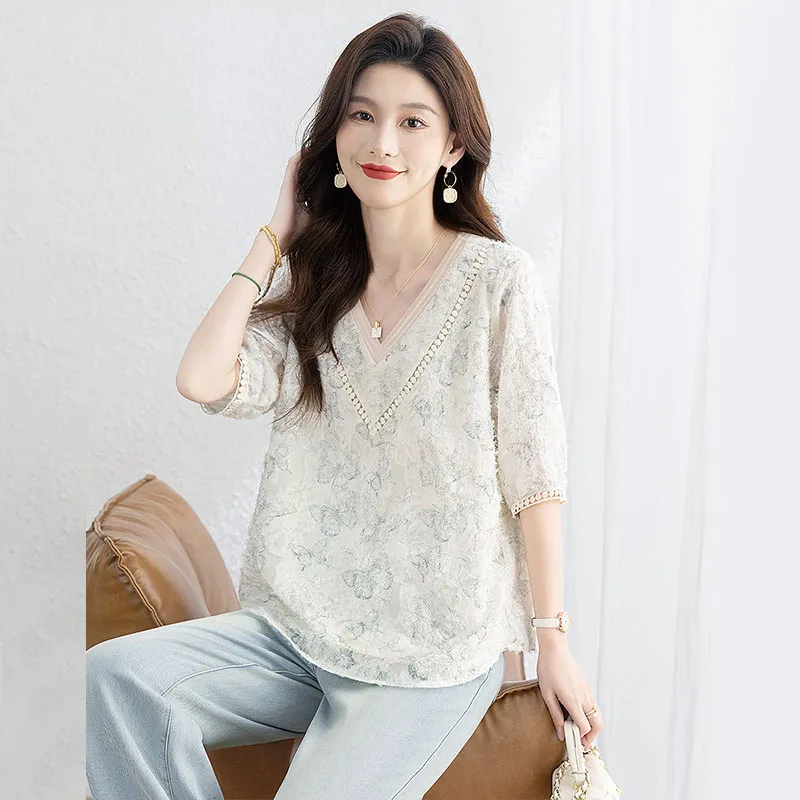 Cypress House T-Shirt Women's Light Green-4