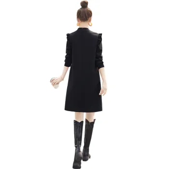 Cypress House Long Sleeved Dress Women's Black