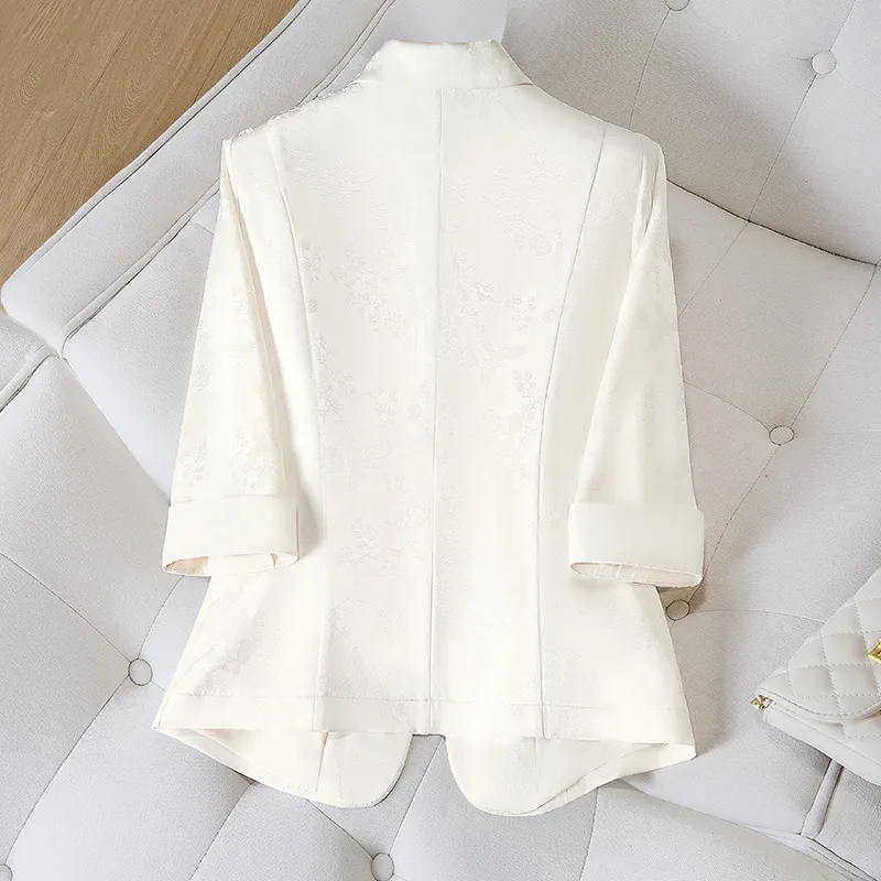 Cypress House Cropped Coats Women's Apricot-3