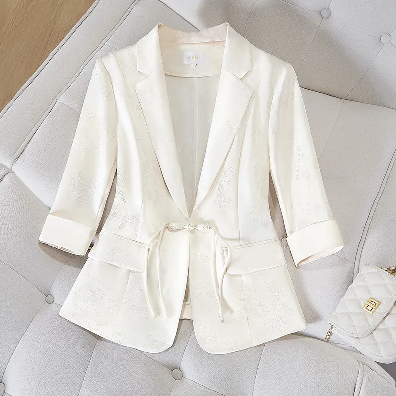 Cypress House Cropped Coats Women's Apricot-2