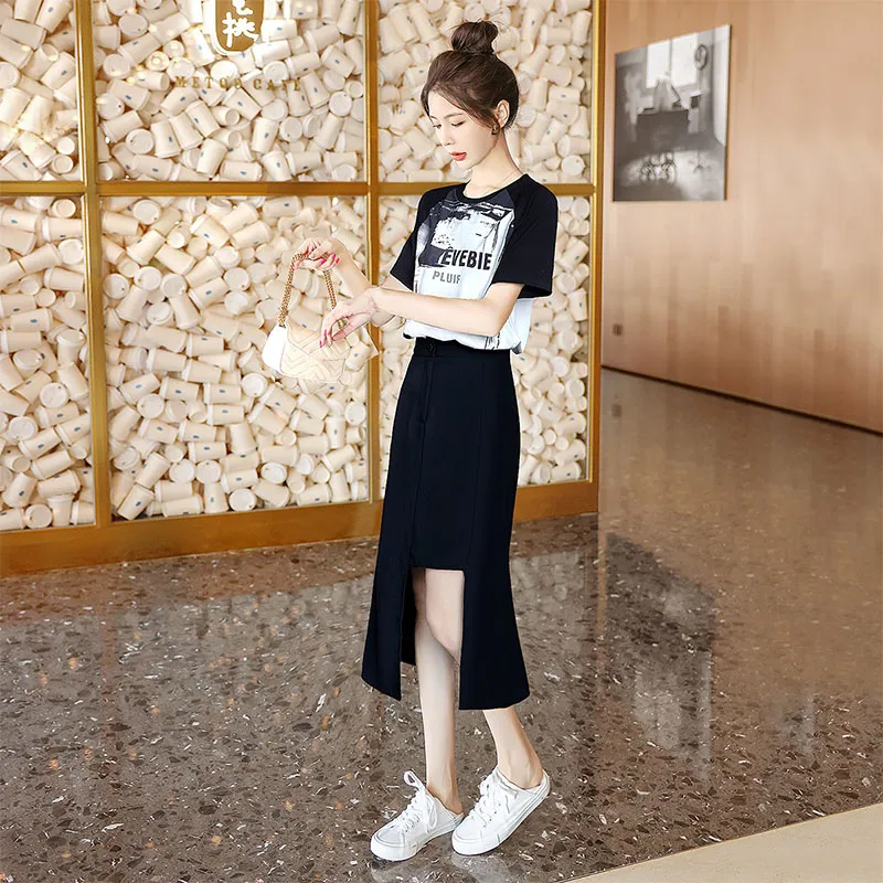 Cypress House Skirt Set Women's White & Black+Black Skirt-3