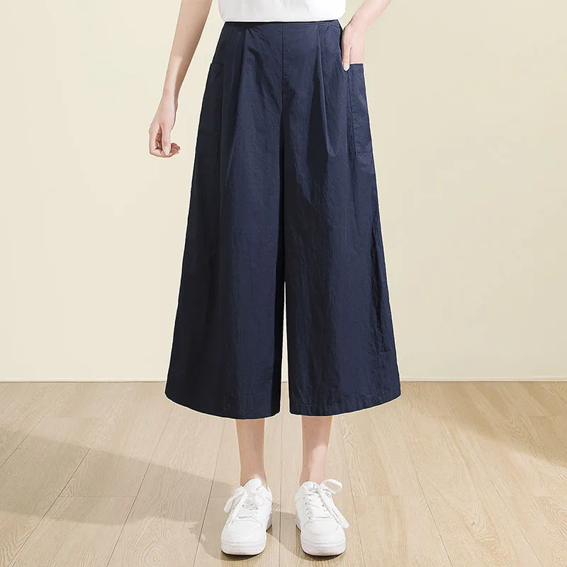 Cypress House Casual Pants Women's Navy Blue-4