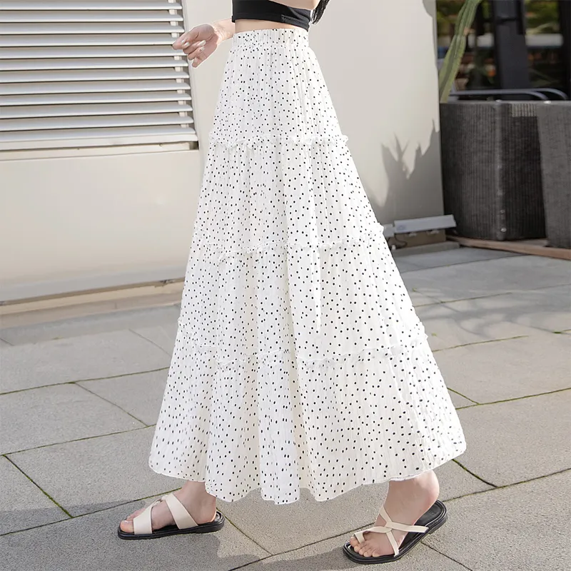 Cypress House Casual Long Skirt Women's White-3