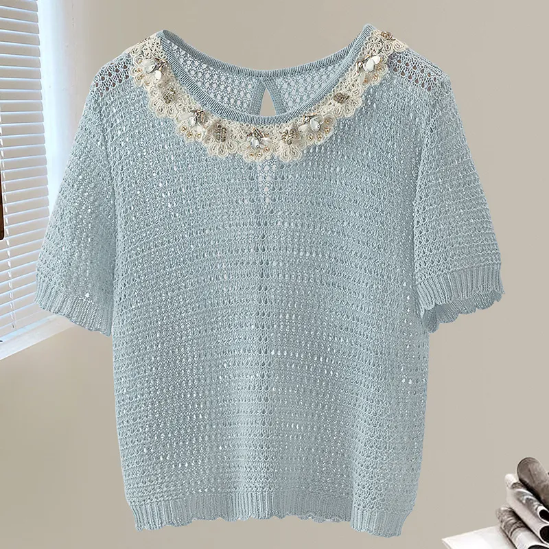 Cypress House Knitwear Women's Light Blue-2