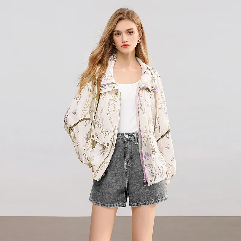 TOUCH Cropped Coat Women's Beige-2