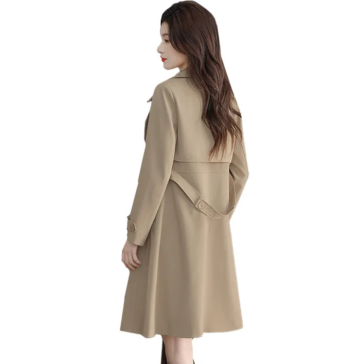 Cypress House Trench Coat Women's Gray Khaki-1