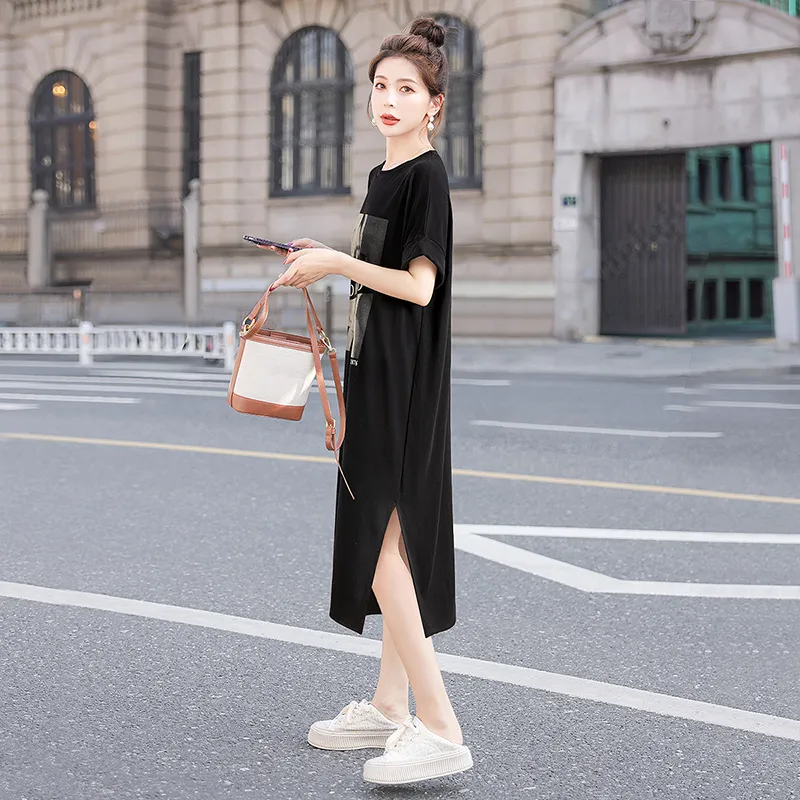 Cypress House Short Sleeved Dress Women's Black-4