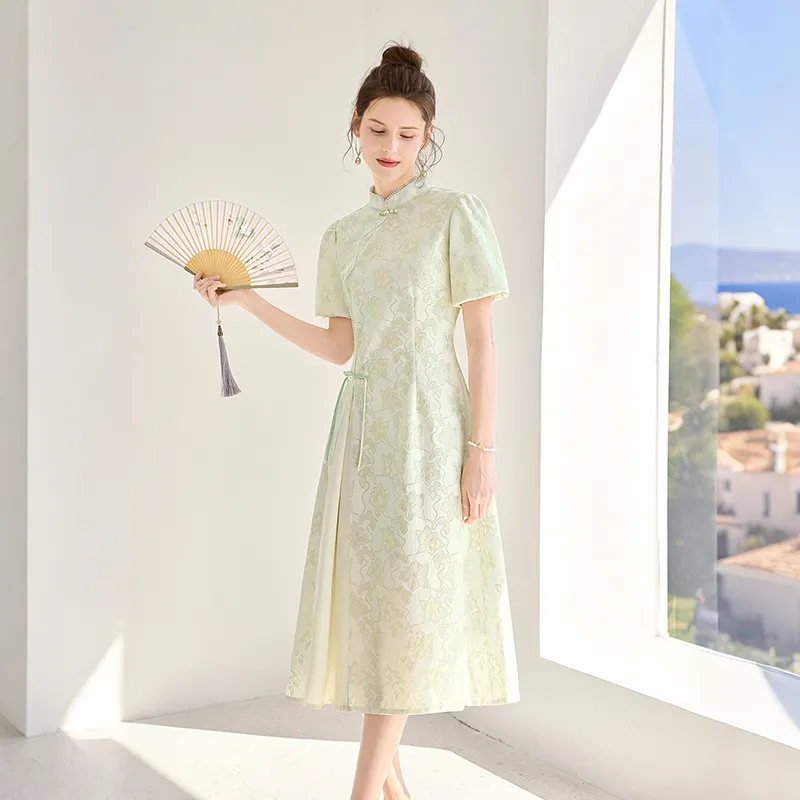 TOUCH Cheongsams Women's Light Green-1