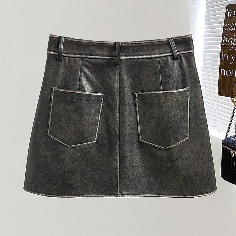 Cypress House Casual Short Skirts Women's Maillard Style Brown-3
