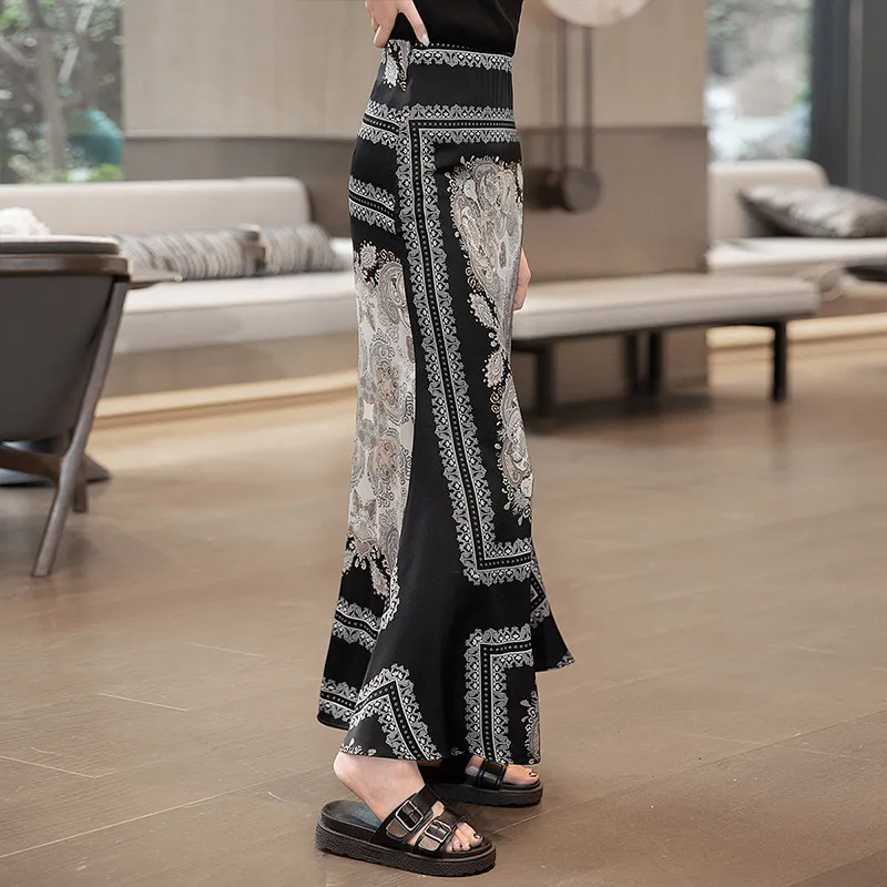 Cypress House Casual Long Skirt Women's Black-5