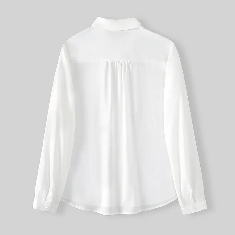 TOUCH Shirt Women's White With Blue Floral-3