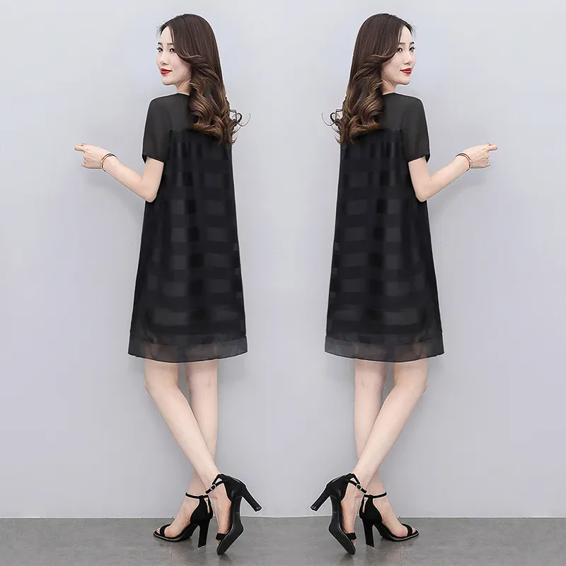 Cypress House Short Sleeved Dress Women's Black-2