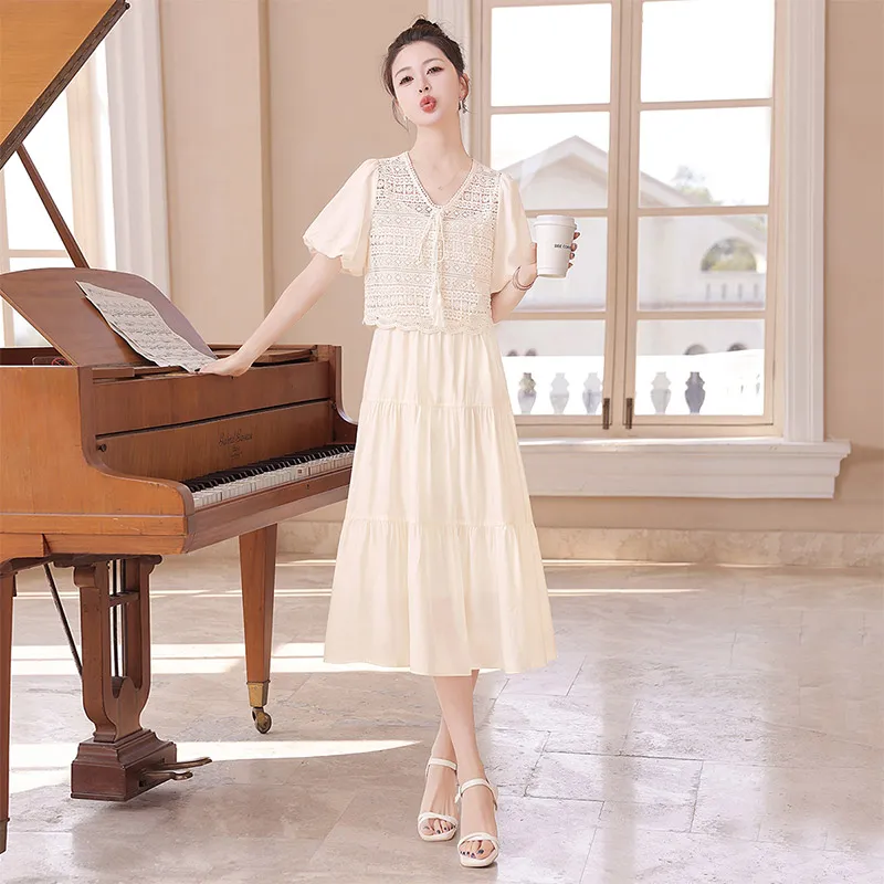 Cypress House Skirt Set Women's Apricot-2