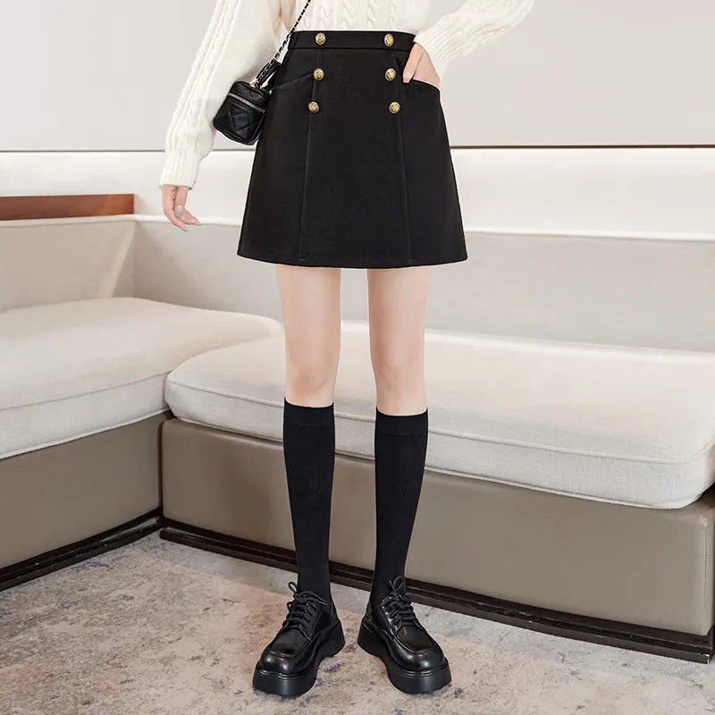 TOUCH Casual Short Skirts Women's Black-3