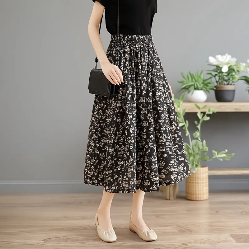 TOUCH Casual Long Skirt Women's-7