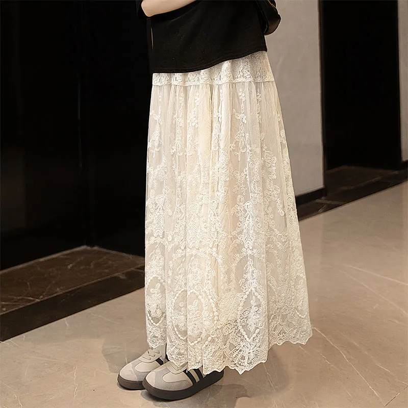 Cypress House Casual Long Skirt Women's White-2