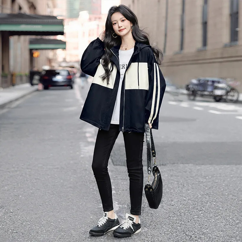 Cypress House Jackets & Coats Women's Black & Beige-3