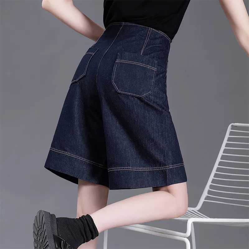 Cypress House Denim Shorts Women's Dark Blue-2