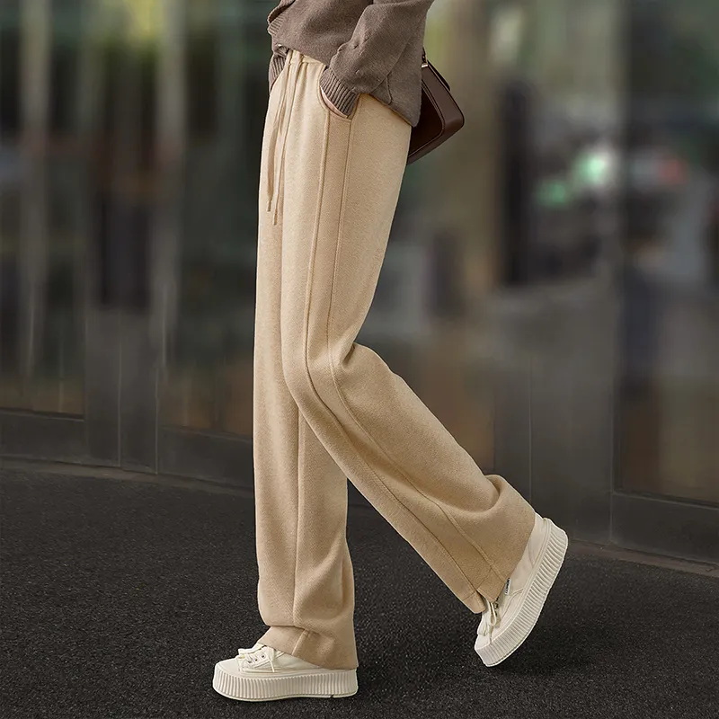 Cypress House Casual Pants Women's Beige Herringbone-5