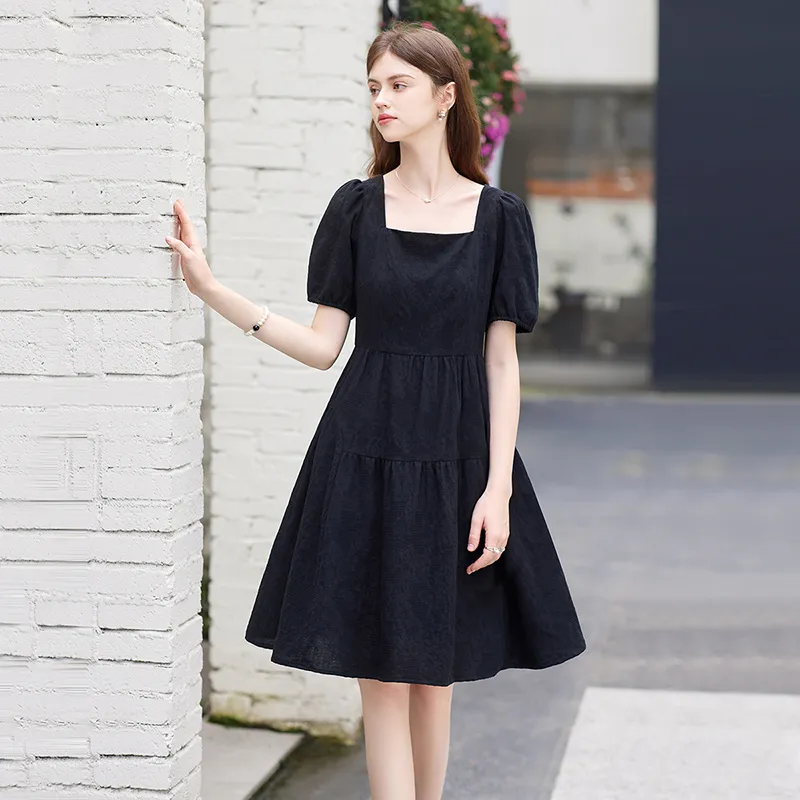 TOUCH Short Sleeved Dress Women's Black-2
