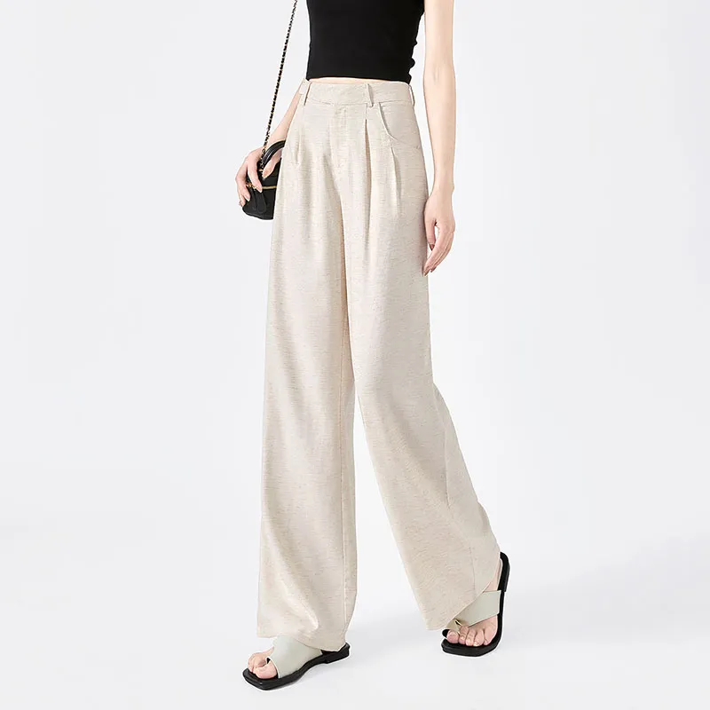 TOUCH Casual Pants Women's Beige-6