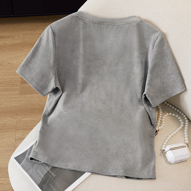 TOUCH T Shirt Women's Gray Green-3